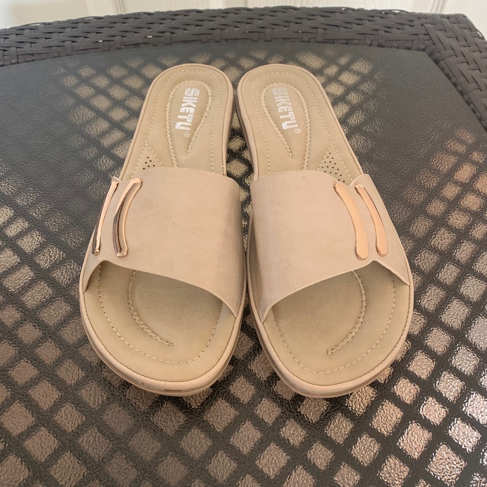 Siketu slip on slide sandals size 40